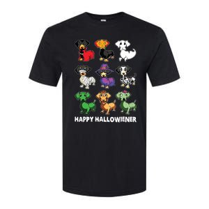 Dachshund Happy Halloweiner Funny Halloween Dogs Lover Softstyle CVC T-Shirt