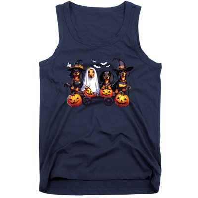 Dachshund Happy Halloweiner Funny Halloween Dogs Lover Tank Top