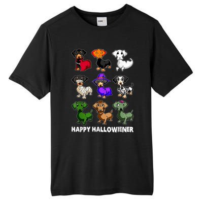 Dachshund Happy Halloweiner Funny Halloween Dogs Lover Gift Tall Fusion ChromaSoft Performance T-Shirt