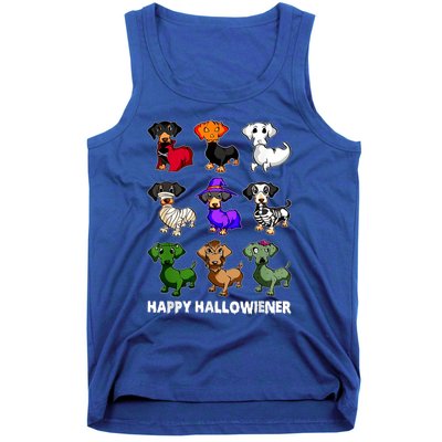 Dachshund Happy Halloweiner Funny Halloween Dogs Lover Gift Tank Top