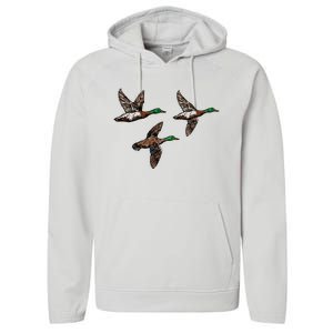 Duck Hunting Hunter Performance Fleece Hoodie