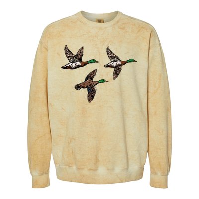 Duck Hunting Hunter Colorblast Crewneck Sweatshirt