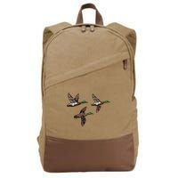 Duck Hunting Hunter Cotton Canvas Backpack