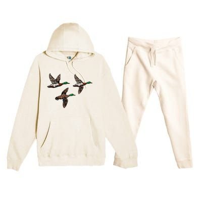 Duck Hunting Hunter Premium Hooded Sweatsuit Set