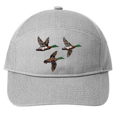 Duck Hunting Hunter 7-Panel Snapback Hat