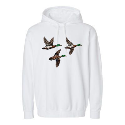 Duck Hunting Hunter Garment-Dyed Fleece Hoodie