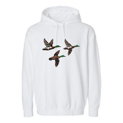 Duck Hunting Hunter Garment-Dyed Fleece Hoodie