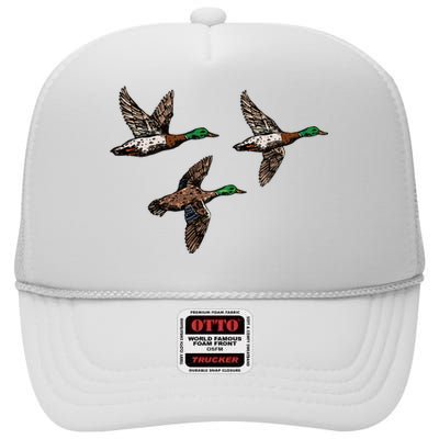 Duck Hunting Hunter High Crown Mesh Back Trucker Hat