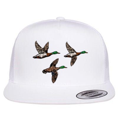 Duck Hunting Hunter Flat Bill Trucker Hat