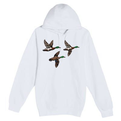 Duck Hunting Hunter Premium Pullover Hoodie