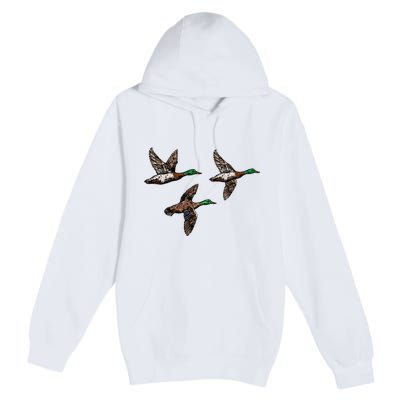 Duck Hunting Hunter Premium Pullover Hoodie