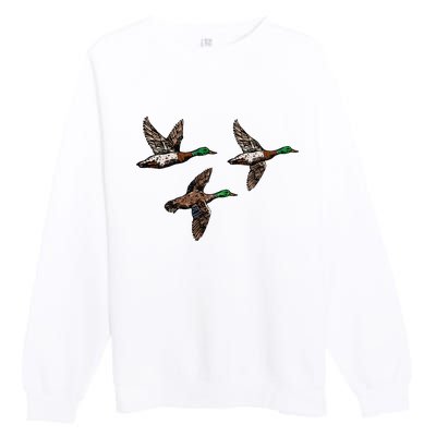 Duck Hunting Hunter Premium Crewneck Sweatshirt