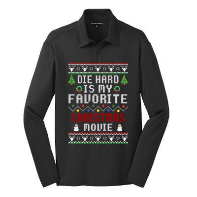 Die Hard Is A Christmas Movie Classic Silk Touch Performance Long Sleeve Polo