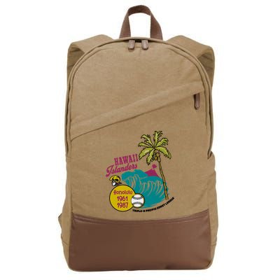Defunct Hawaii Islanders Baseball Team Cotton Canvas Backpack