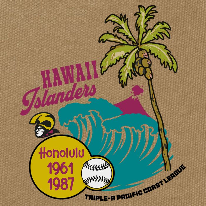 Defunct Hawaii Islanders Baseball Team Cotton Canvas Backpack