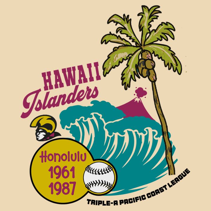 Defunct Hawaii Islanders Baseball Team Drawstring Bag