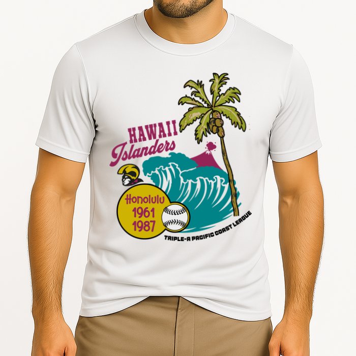 Defunct Hawaii Islanders Baseball Team Cooling Performance Crew T-Shirt