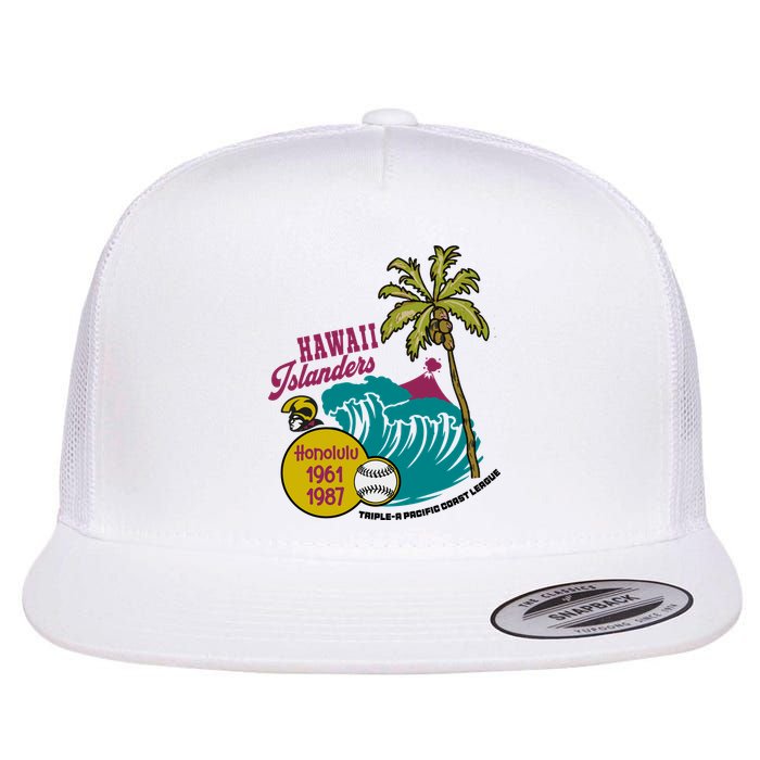 Defunct Hawaii Islanders Baseball Team Flat Bill Trucker Hat