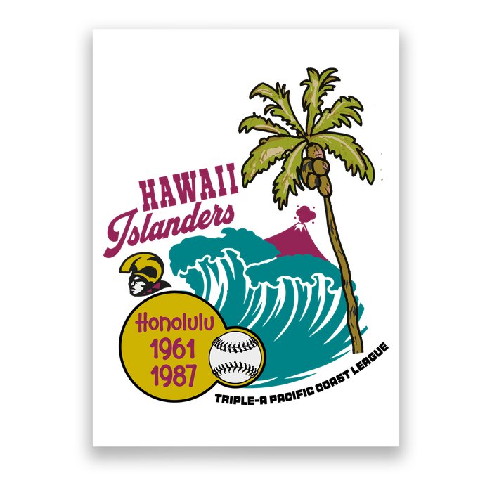 Defunct Hawaii Islanders Baseball Team Poster