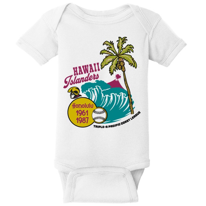 Defunct Hawaii Islanders Baseball Team Baby Bodysuit