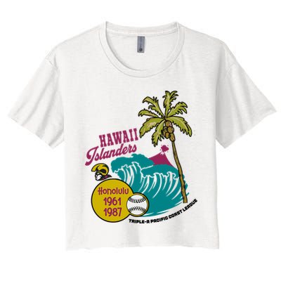 Defunct Hawaii Islanders Baseball Team Crop Top