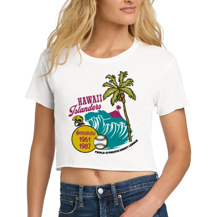 Defunct Hawaii Islanders Baseball Team Crop Top