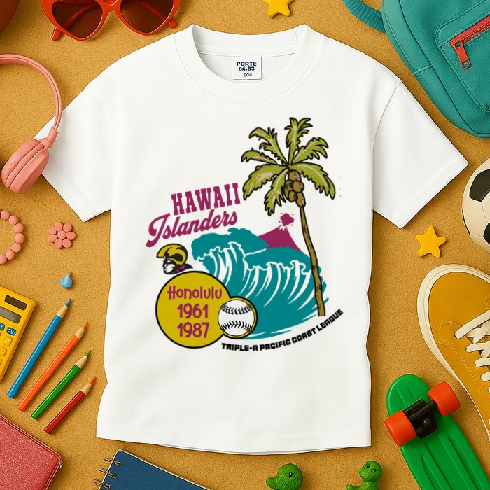 Defunct Hawaii Islanders Baseball Team Kids T-Shirt