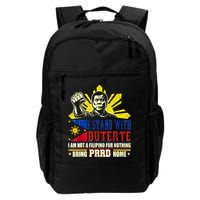Duterte Homecoming I Stand With Duterte Bring PRRD Home Backpack