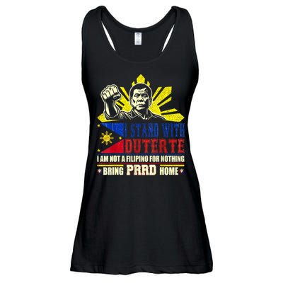 Duterte Homecoming I Stand With Duterte Bring PRRD Home Ladies Essential Flowy Tank
