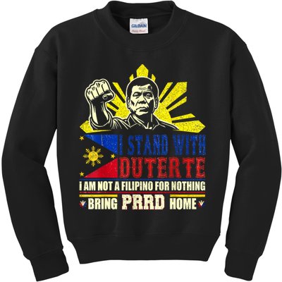 Duterte Homecoming I Stand With Duterte Bring PRRD Home Kids Sweatshirt