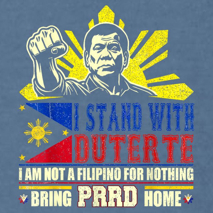 Duterte Homecoming I Stand With Duterte Bring PRRD Home Garment-Dyed Sweatshirt