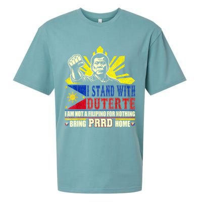Duterte Homecoming I Stand With Duterte Bring PRRD Home Sueded Cloud Jersey T-Shirt