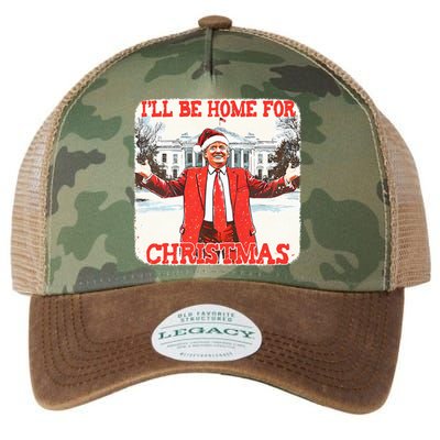 DaddyS Home ILl Be Home For Christmas Donald Trump 2024 Legacy Tie Dye Trucker Hat