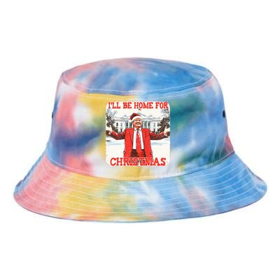 DaddyS Home ILl Be Home For Christmas Donald Trump 2024 Tie Dye Newport Bucket Hat