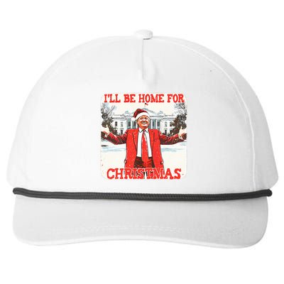 DaddyS Home ILl Be Home For Christmas Donald Trump 2024 Snapback Five-Panel Rope Hat