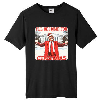 DaddyS Home ILl Be Home For Christmas Donald Trump 2024 Tall Fusion ChromaSoft Performance T-Shirt