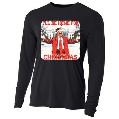 DaddyS Home ILl Be Home For Christmas Donald Trump 2024 Cooling Performance Long Sleeve Crew