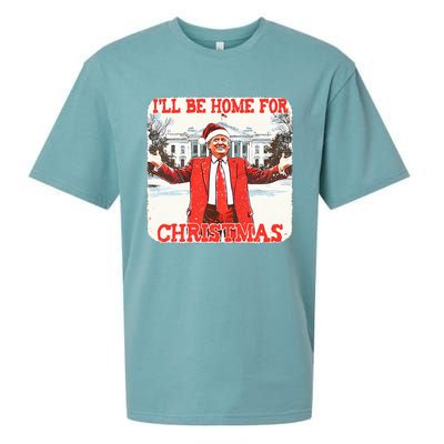 DaddyS Home ILl Be Home For Christmas Donald Trump 2024 Sueded Cloud Jersey T-Shirt