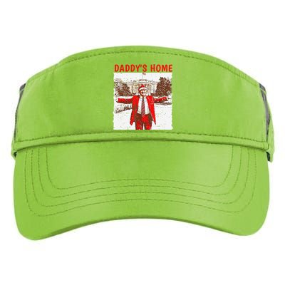 DaddyS Home ILl Be Home For Christmas Fun Trump 2024 Xmas Adult Drive Performance Visor