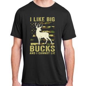 Deer Huntingshirt I Like Big Bucks & Cannot Lie Funny Dad Adult ChromaSoft Performance T-Shirt