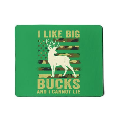 Deer Huntingshirt I Like Big Bucks & Cannot Lie Funny Dad Mousepad