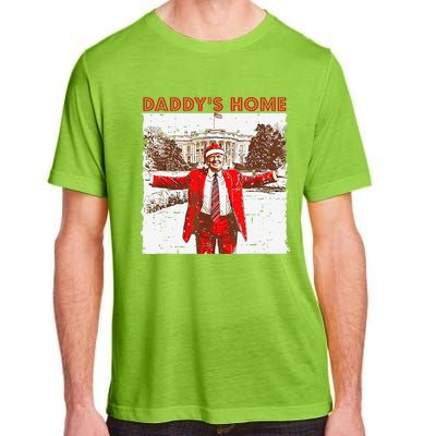 DaddyS Home ILl Be Home For Christmas Fun Trump 2024 Xmas Adult ChromaSoft Performance T-Shirt