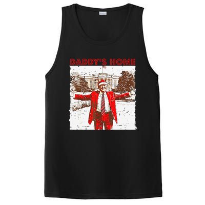 DaddyS Home ILl Be Home For Christmas Fun Trump 2024 Xmas PosiCharge Competitor Tank