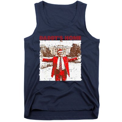 DaddyS Home ILl Be Home For Christmas Fun Trump 2024 Xmas Tank Top