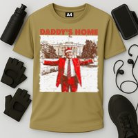 DaddyS Home ILl Be Home For Christmas Fun Trump 2024 Xmas Cooling Performance Crew T-Shirt