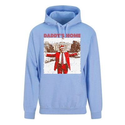 DaddyS Home ILl Be Home For Christmas Fun Trump 2024 Xmas Unisex Surf Hoodie