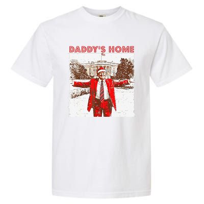 DaddyS Home ILl Be Home For Christmas Fun Trump 2024 Xmas Garment-Dyed Heavyweight T-Shirt