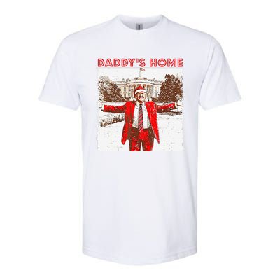 DaddyS Home ILl Be Home For Christmas Fun Trump 2024 Xmas Softstyle CVC T-Shirt