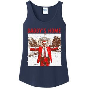 DaddyS Home ILl Be Home For Christmas Fun Trump 2024 Xmas Ladies Essential Tank