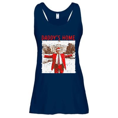 DaddyS Home ILl Be Home For Christmas Fun Trump 2024 Xmas Ladies Essential Flowy Tank